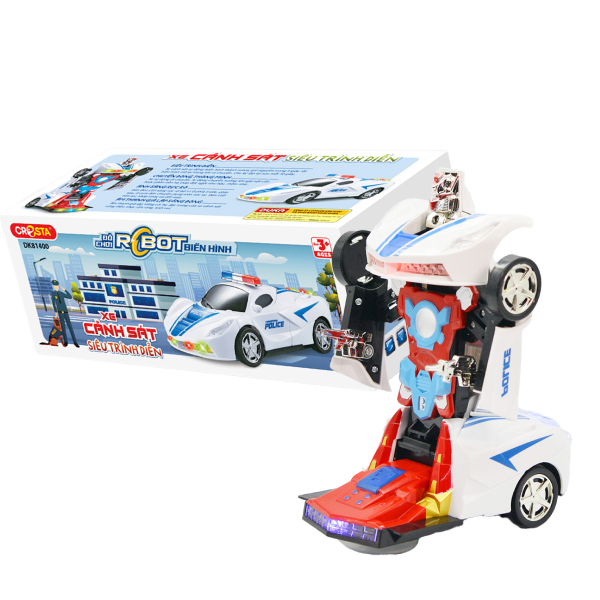 Đồ chơi mô hình robot biến hình xe cảnh sát CRESTA DK81400